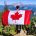 Canada-flag-mountaintop